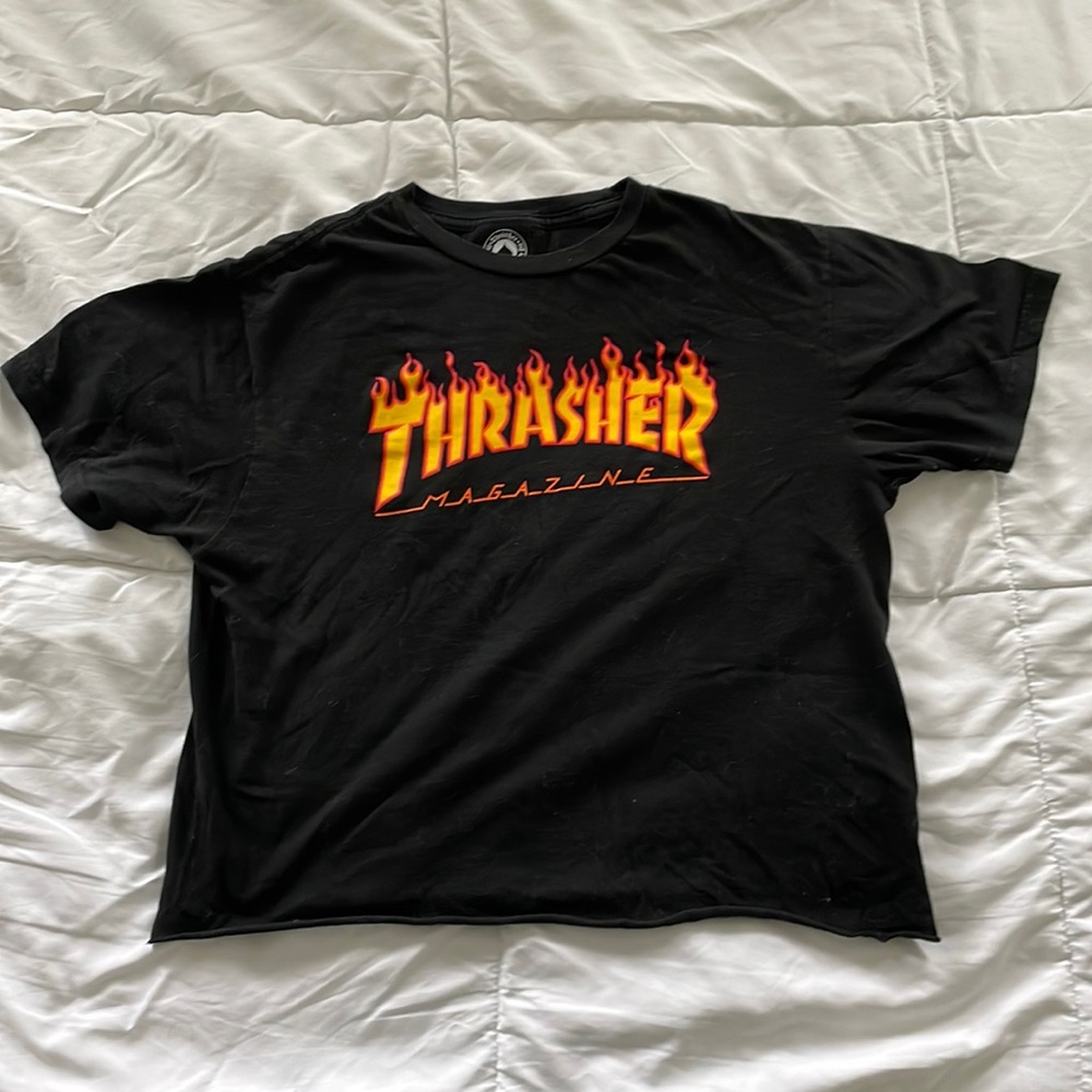 Thrasher cropped tee